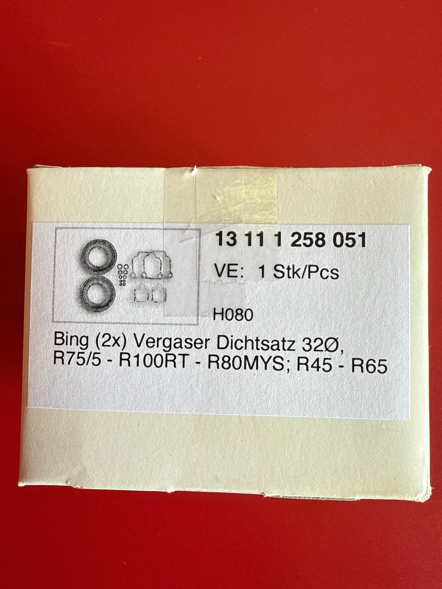 Bing 32mm CV Carburetor Gasket Kit - BMW Airhead - 13 11 1 258 051