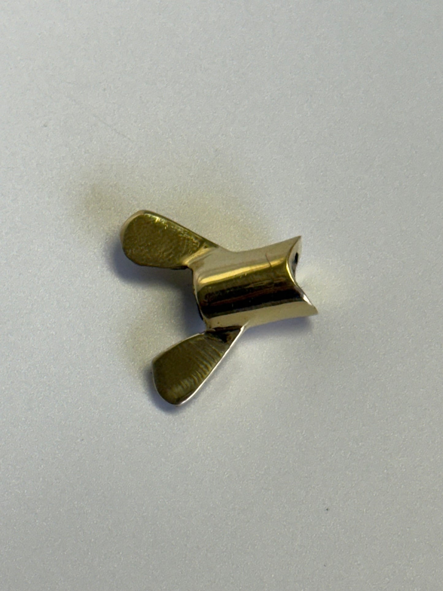 Wing Nut on Brake Rod - Polished Brass - BMW Airhead - 34 21 4 044 115