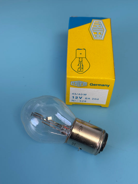 45/40W BA20D 12v Headlight Bulb Pre 1970 - 07 11 9 978 006-12v