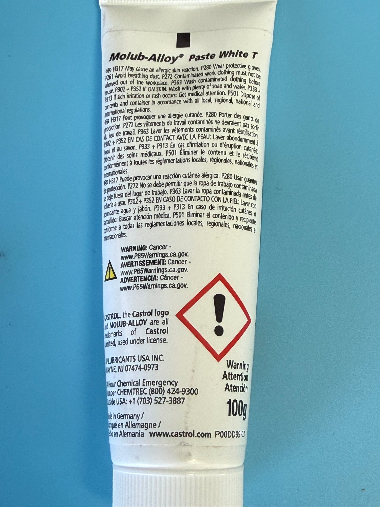 Castrol Molub-Alloy Paste White T - Spline Lube - 07 55 9 062 476