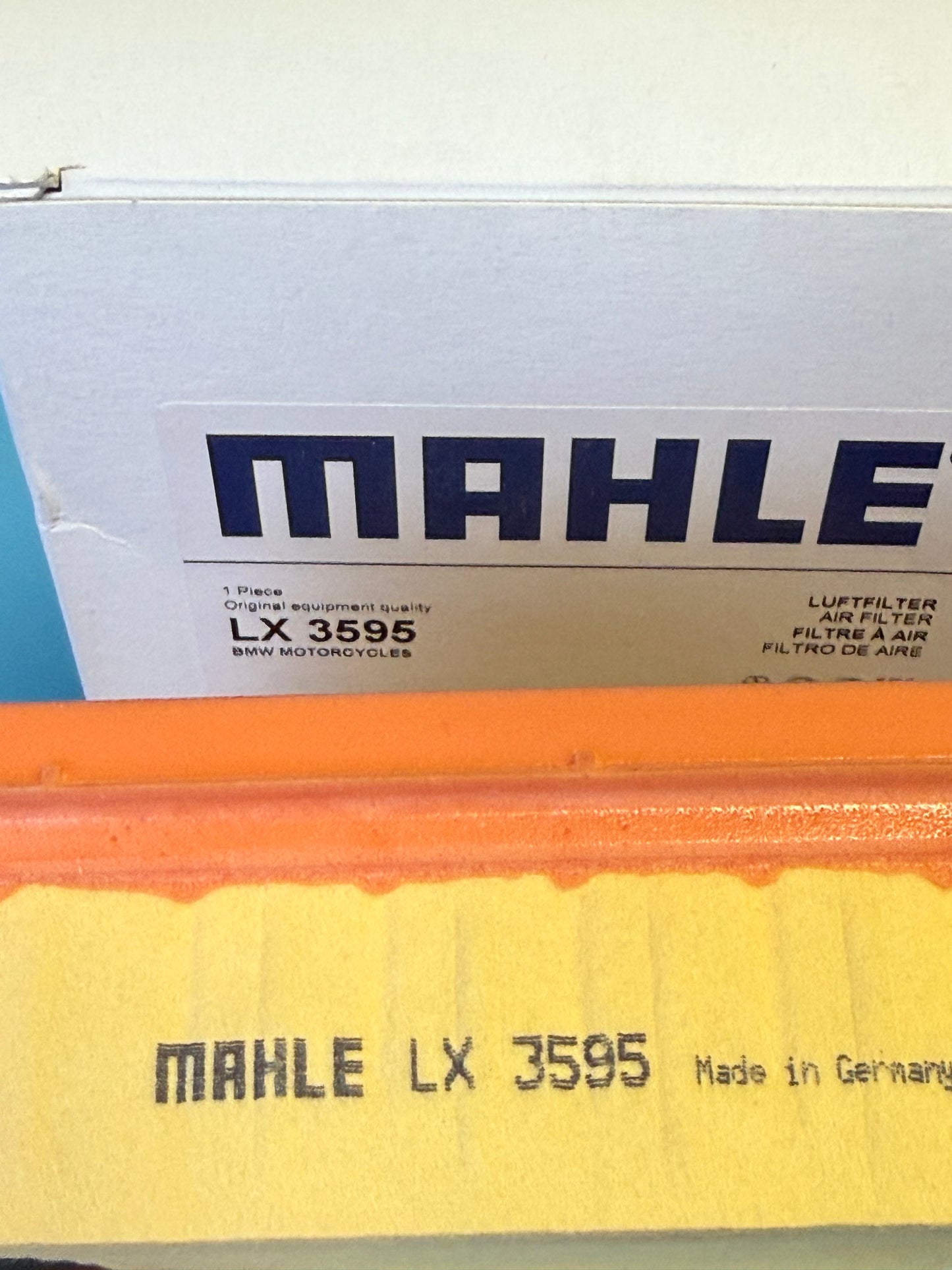 Air Filter Mahle LX3595 - BMW R1200, R1250 - 13 72 7 726 799