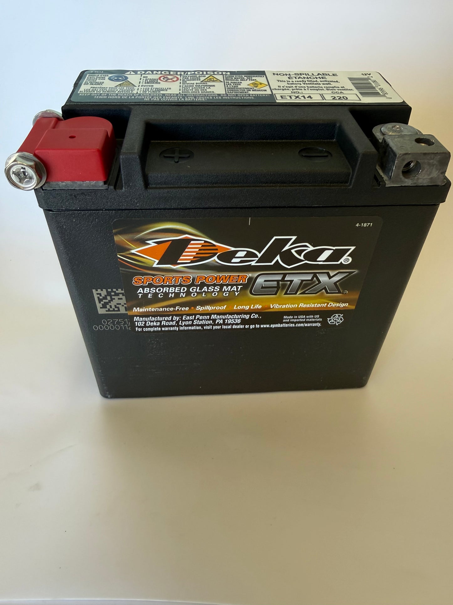 DEKA ETX14 - BMW C650, F650, F800, K1200, K1300, R1200GS